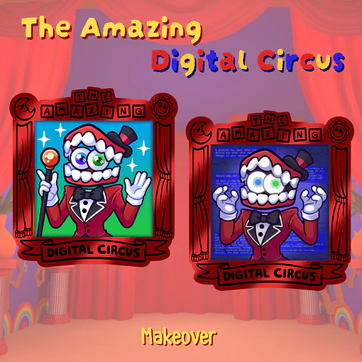 EL ASOMBROSO CIRCO DIGITAL - PINES LENTICULAR FANART Caine