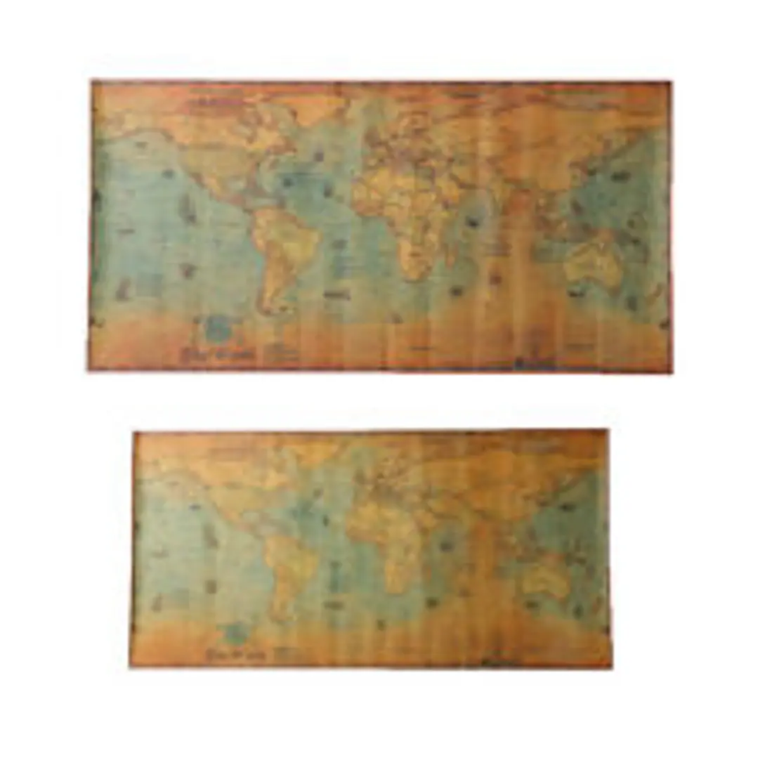 Mapa Mundi Naútico Vintage 50x100 Cm Póster 300 Gr 2