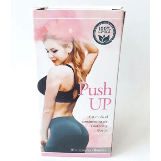 Push Up frasco 30 cápsulas - Estimula el crecimiento de glúteos y busto