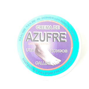 Crema de Azufre (Crema para pies) 