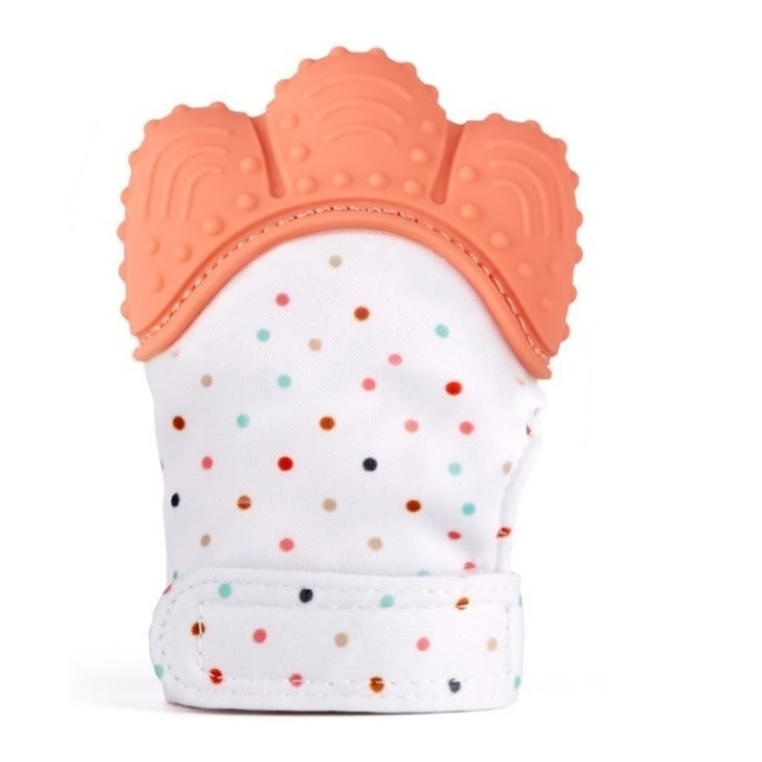 Guante Dentición Infantil Rosado 1