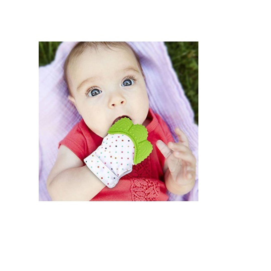 Guante Dentición Infantil Verde 2