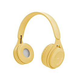 Audífonos Inalámbricos Amarillos Bluetooth 5.0 Y08 Over Ear Música 