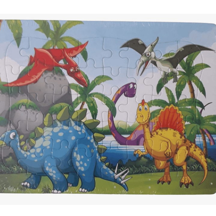 Puzzle Rompecabezas 40 Piezas Dinosaurios 21 X 28Cm 1