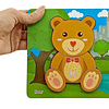 Puzzle Infantil Bear - Estimulación Temprana Madera Didáctico