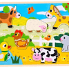 Puzzle Infantil Granja - Estimulación Temprana Madera Didáctico