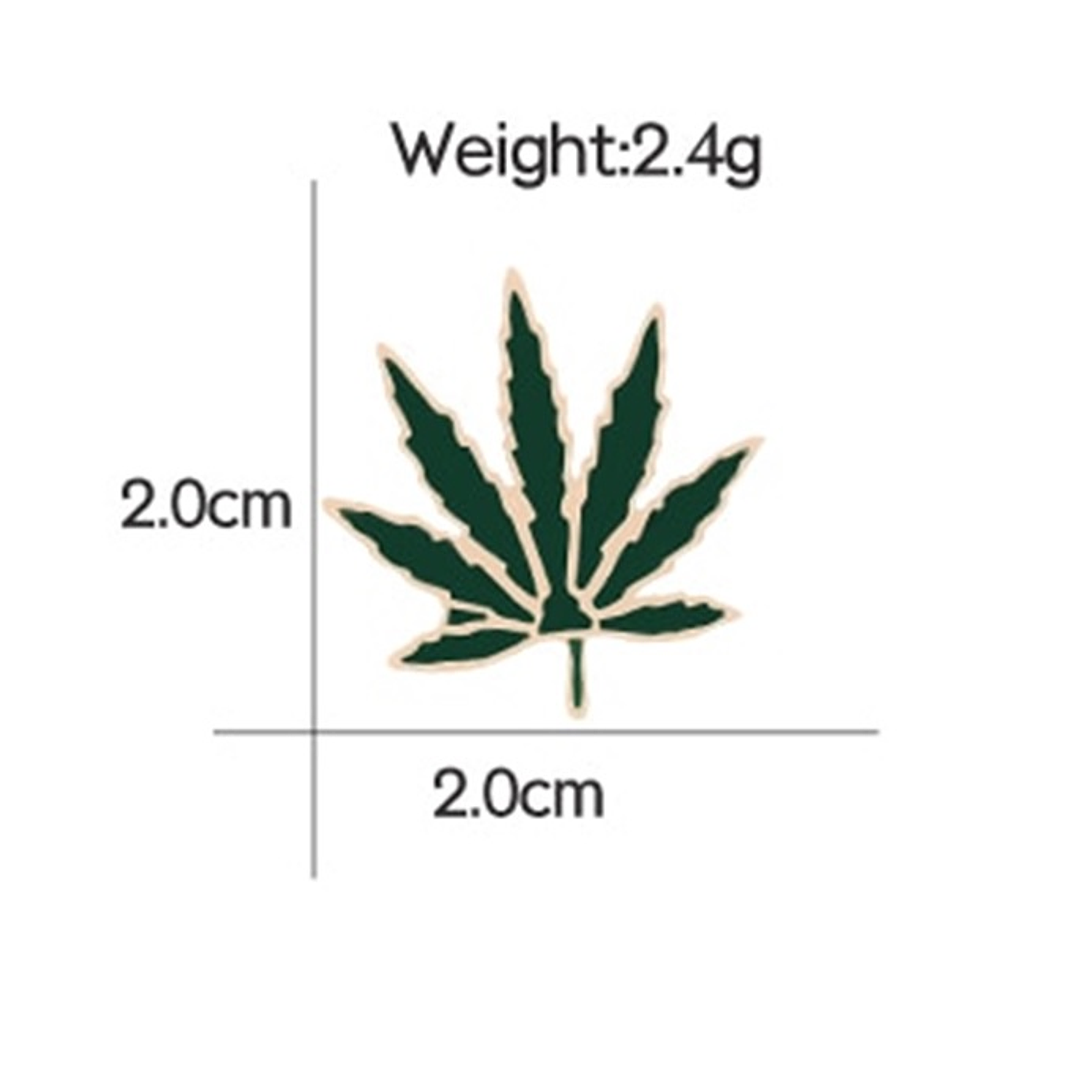 Pin Broche Hoja De Marihuana 3