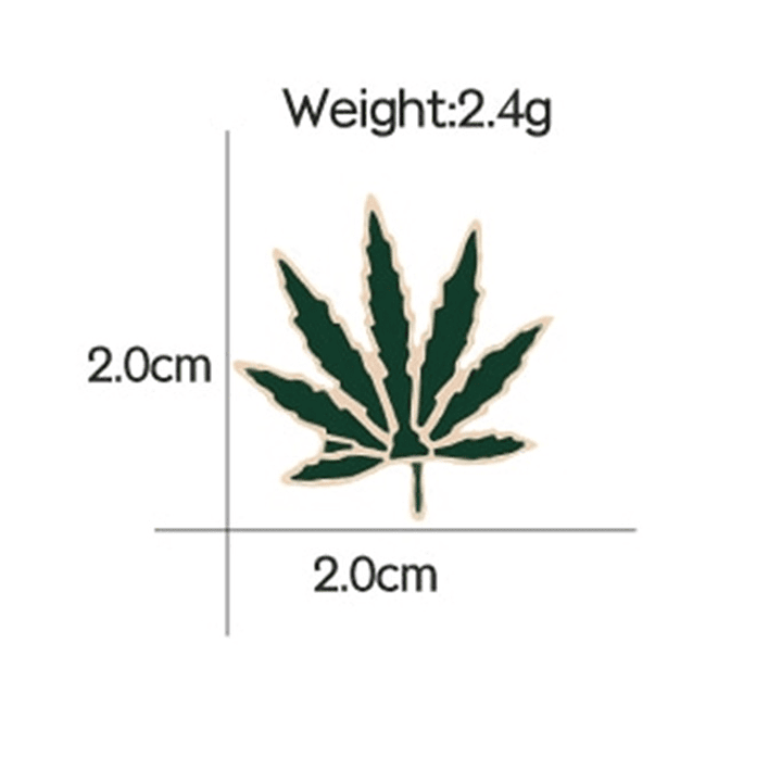 Pin Broche Hoja De Marihuana 3