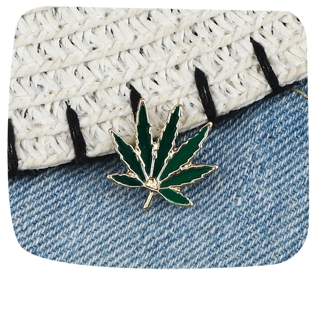 Pin Broche Hoja De Marihuana 2