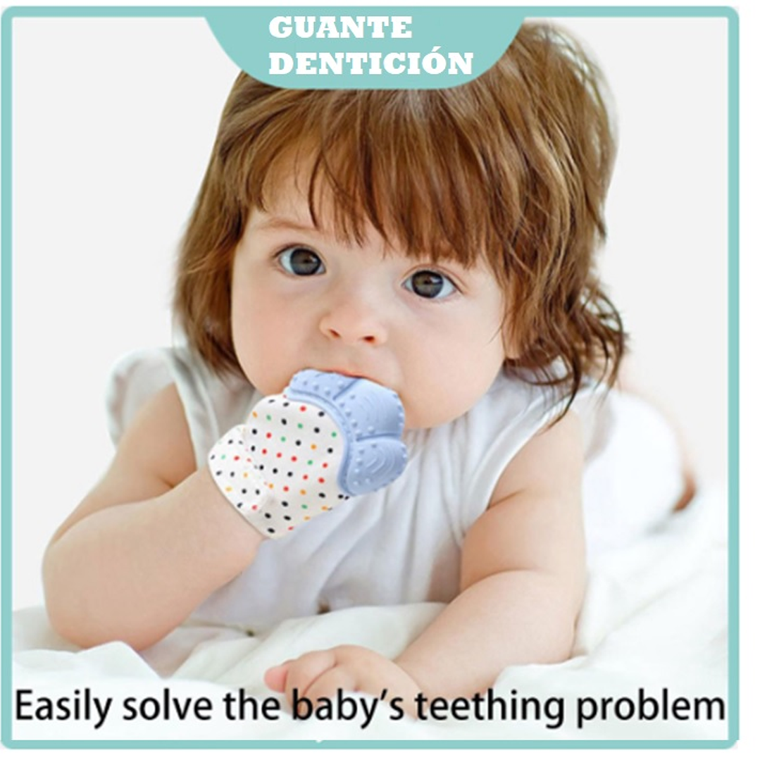 Guante Dentición Infantil Celeste 2