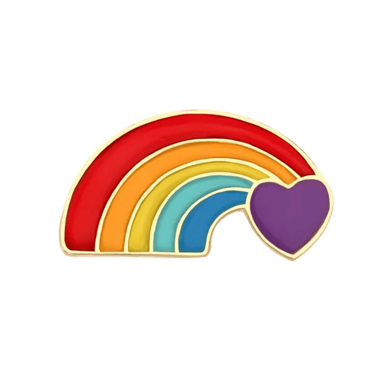 Pin Broche Arcoíris - Corazón Grande LGBTQ+