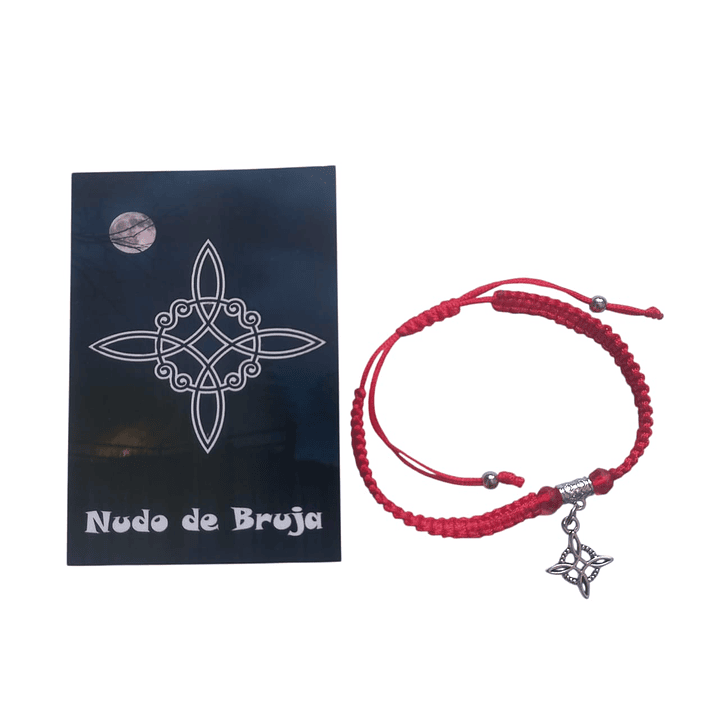 Pulsera Nudo de Bruja con Hilo Rojo + Oración de activación 2