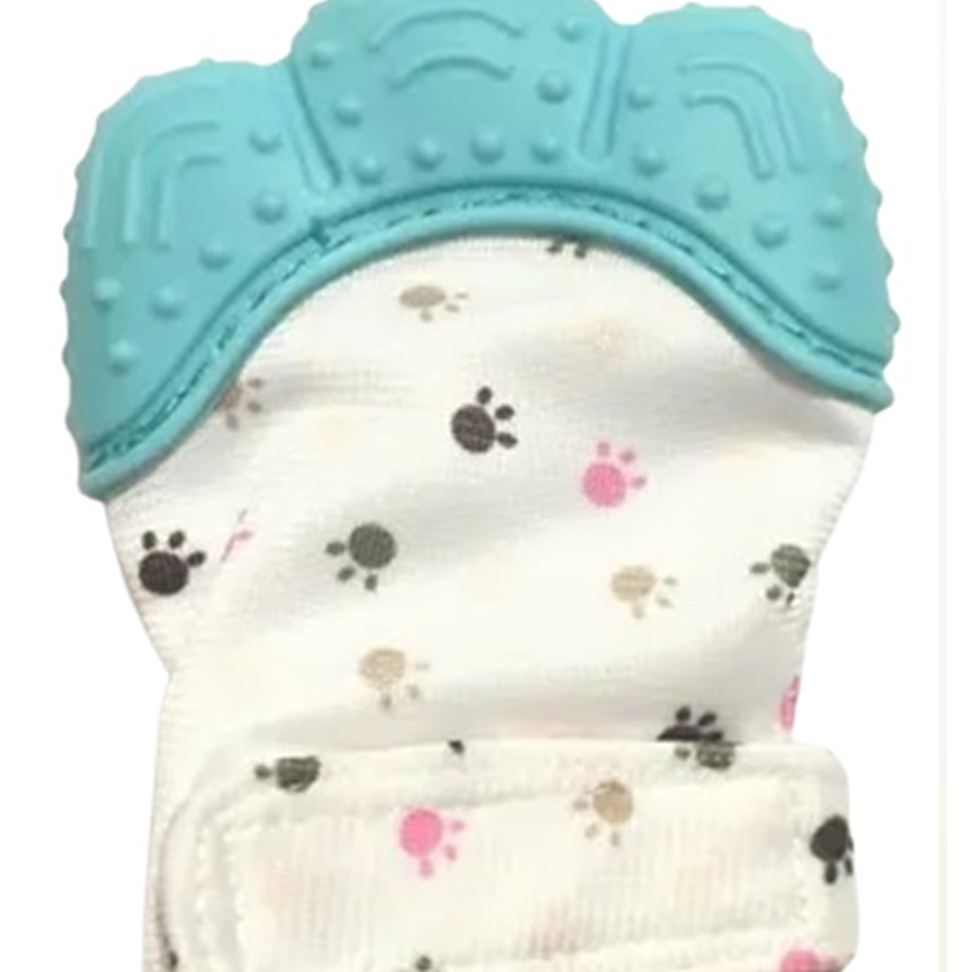 Guante Dentición Infantil Celeste 1