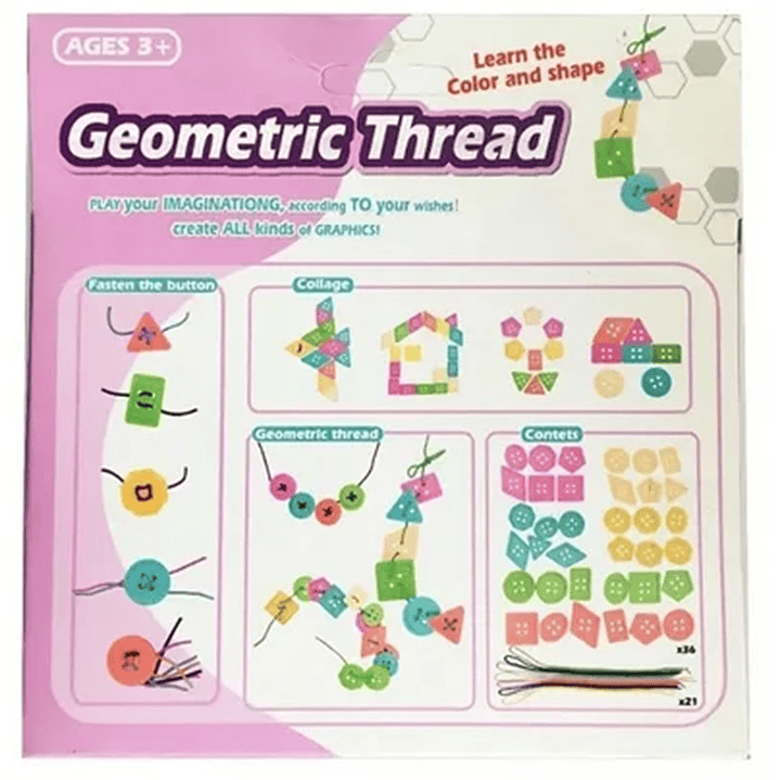 Juego De Mesa - Juego De Habilidad Y Coordinación - Geometric Thread 2