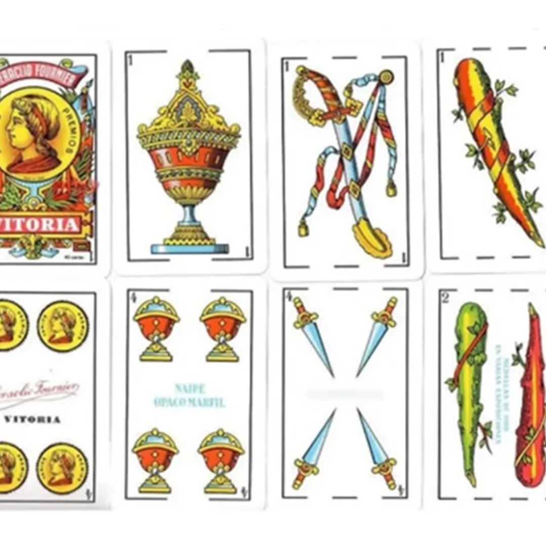 Juegos Naipe Español Cartón Plastificado 2