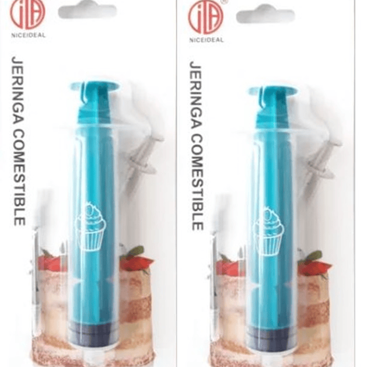 2 Jeringas Con Catéter Alimentación Verde 1