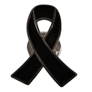 Pin Broche Lazo Negro - Símbolo de Luto