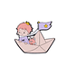 Pin Broche Novela El Principito Barco - Miniatura 1