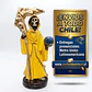Figura pequeña de la Santa Muerte 12 cm color amarilla - thumbnail 1