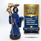 Figura de la Santa Muerte color azul 12 cm - Miniatura 1