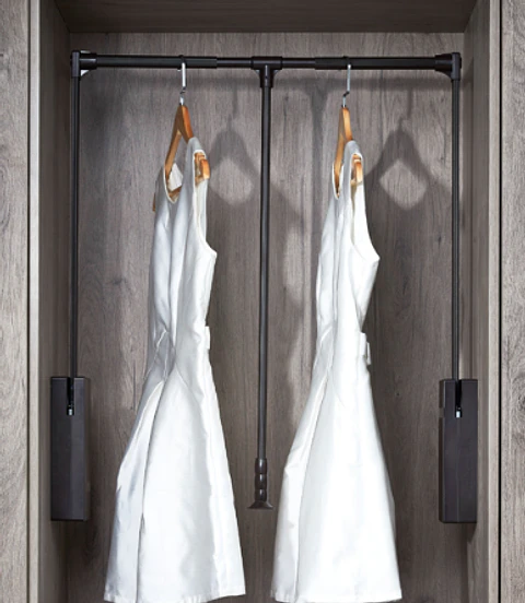Elevador Barra Closet 660MM-890MM