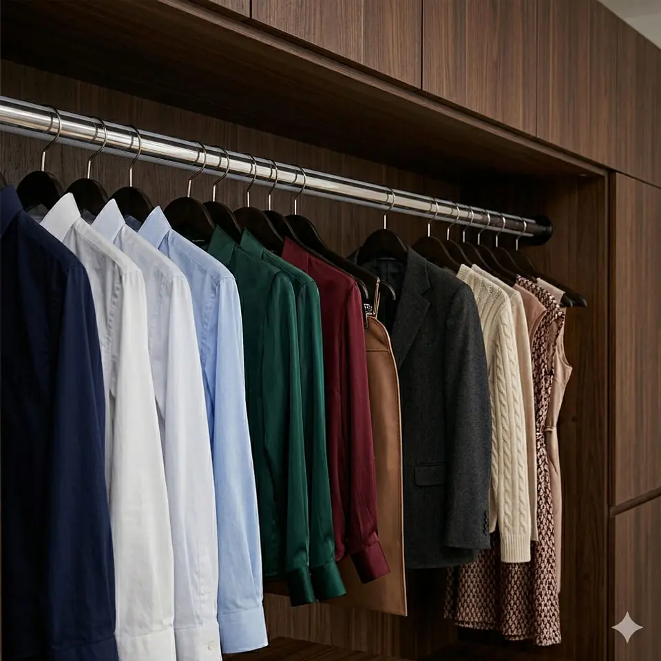 Barra Closet Ovalada Acero Inoxidable Plateado 1