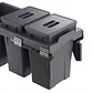 Basurero Reciclaje 2 Contenedores Antracita (36 Lts) - Miniatura 2