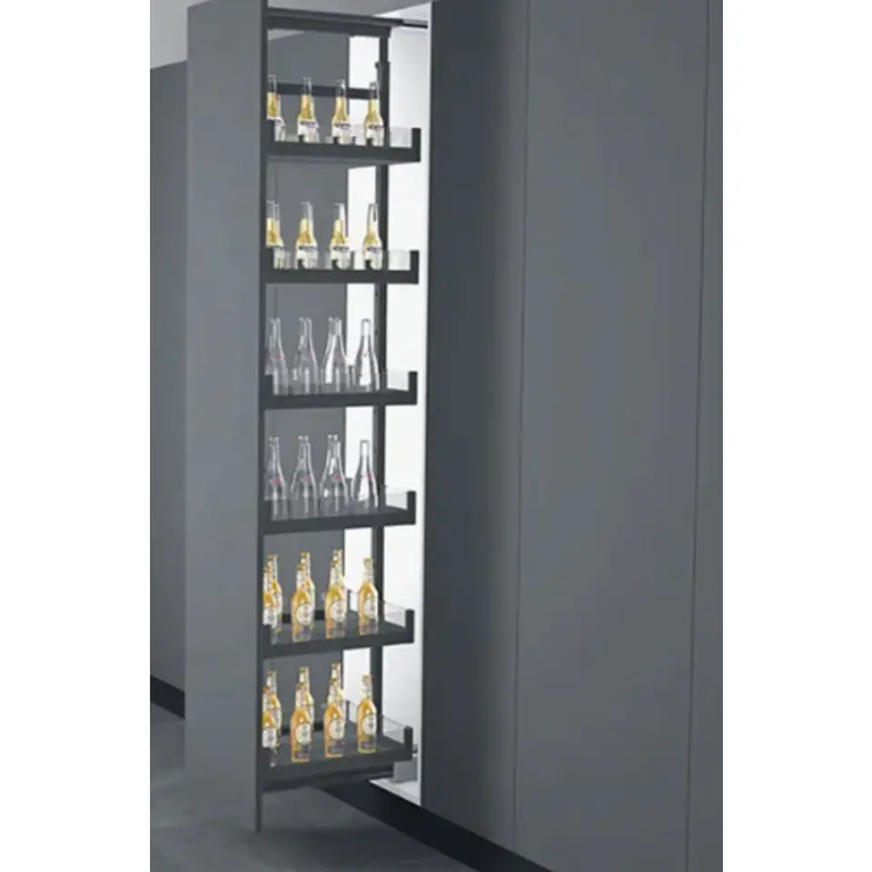 Columna Aluminio Glass 6 Niveles 400mm 2