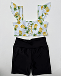 Top Trinidad estampado a elección + short de baño negro