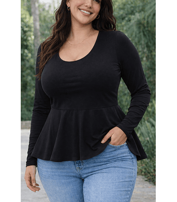 Polera manga larga Ignacia color a elección