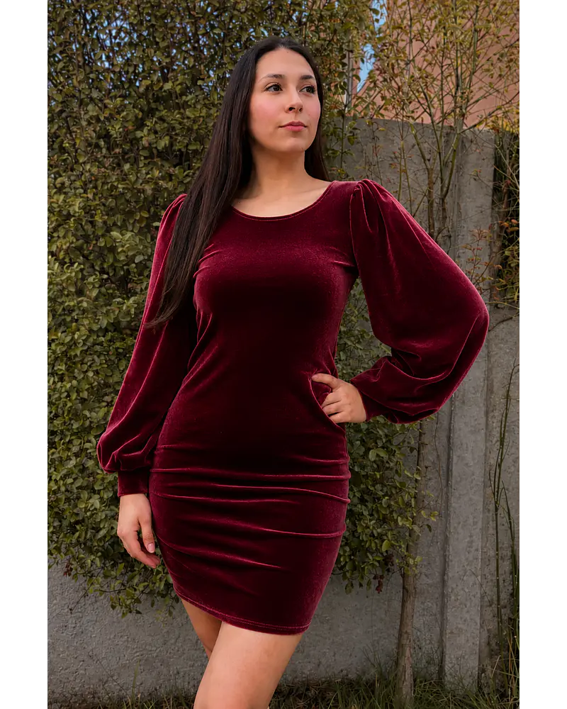 Vestido Yuna terciopelo color a elección