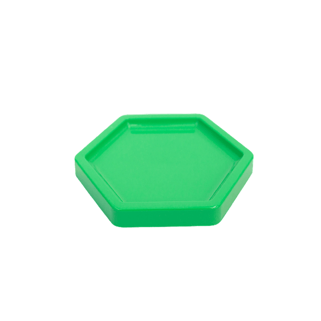 Bandeja Hexagonal Pequeña 15cm Verde