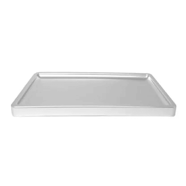 Bandeja Rectangular Plateado Linea Premium 