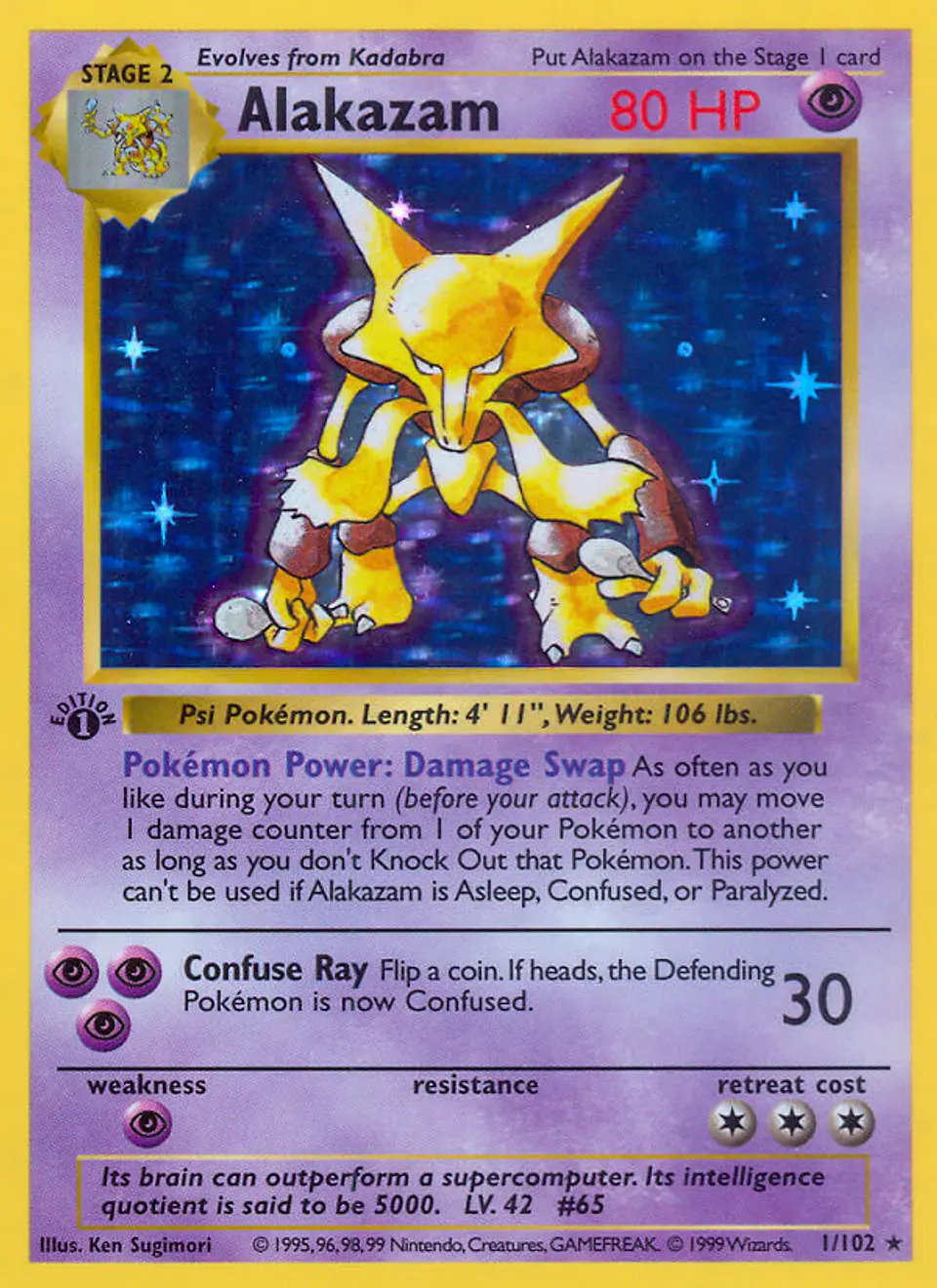 Alakazam #1 (Base Set) 1