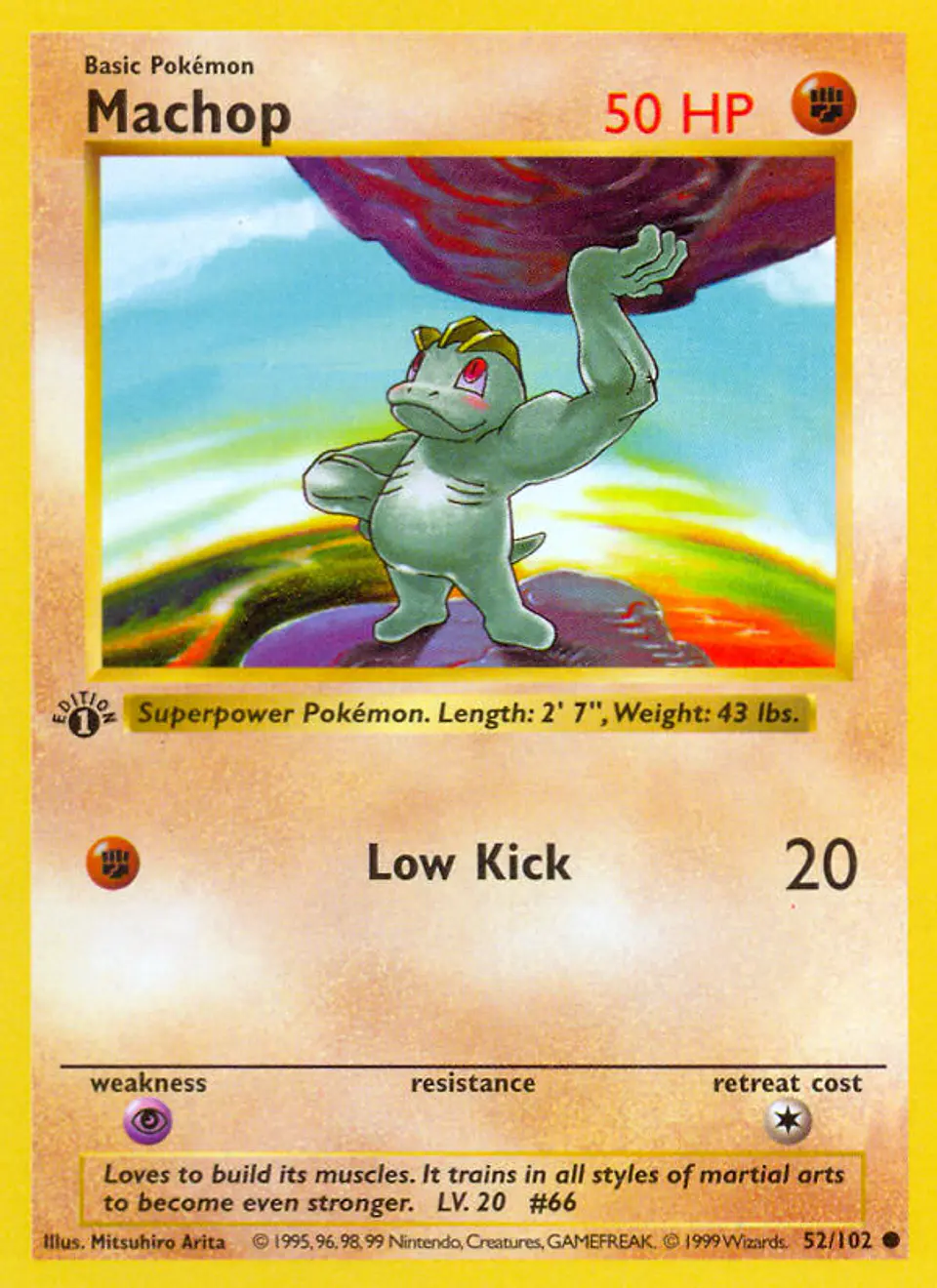 Machop #52 (Base Set) 1