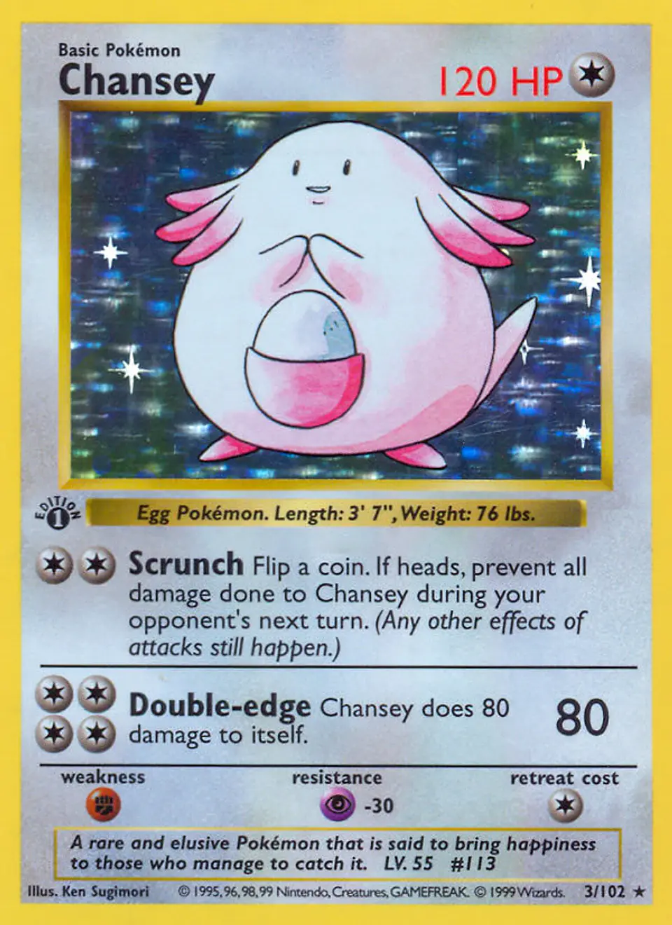 Chansey #3 (Base Set) 1