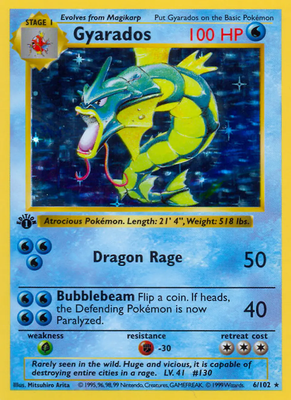 Gyarados #6 (Base Set) 1