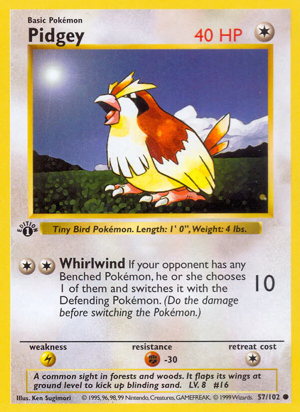 Pidgey #57 (Base Set) 1