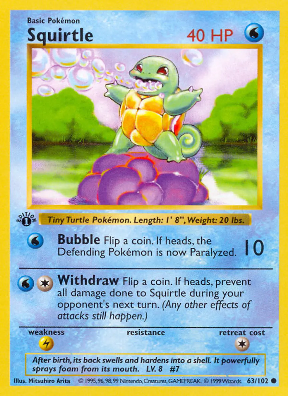 Squirtle #63 (Base Set) 1
