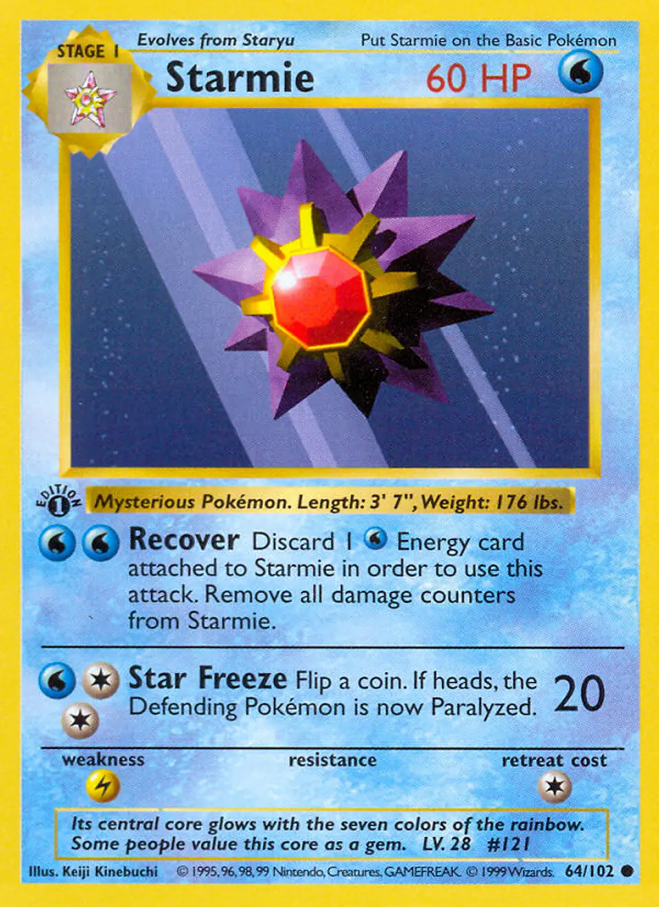 Starmie #64 (Base Set) 1
