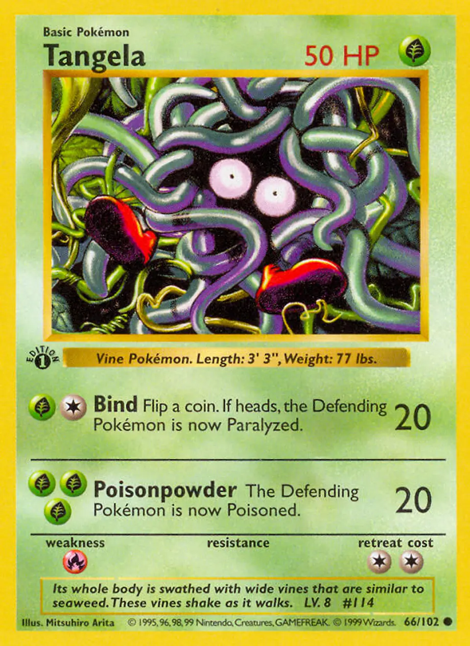 Tangela #66 (Base Set) 1