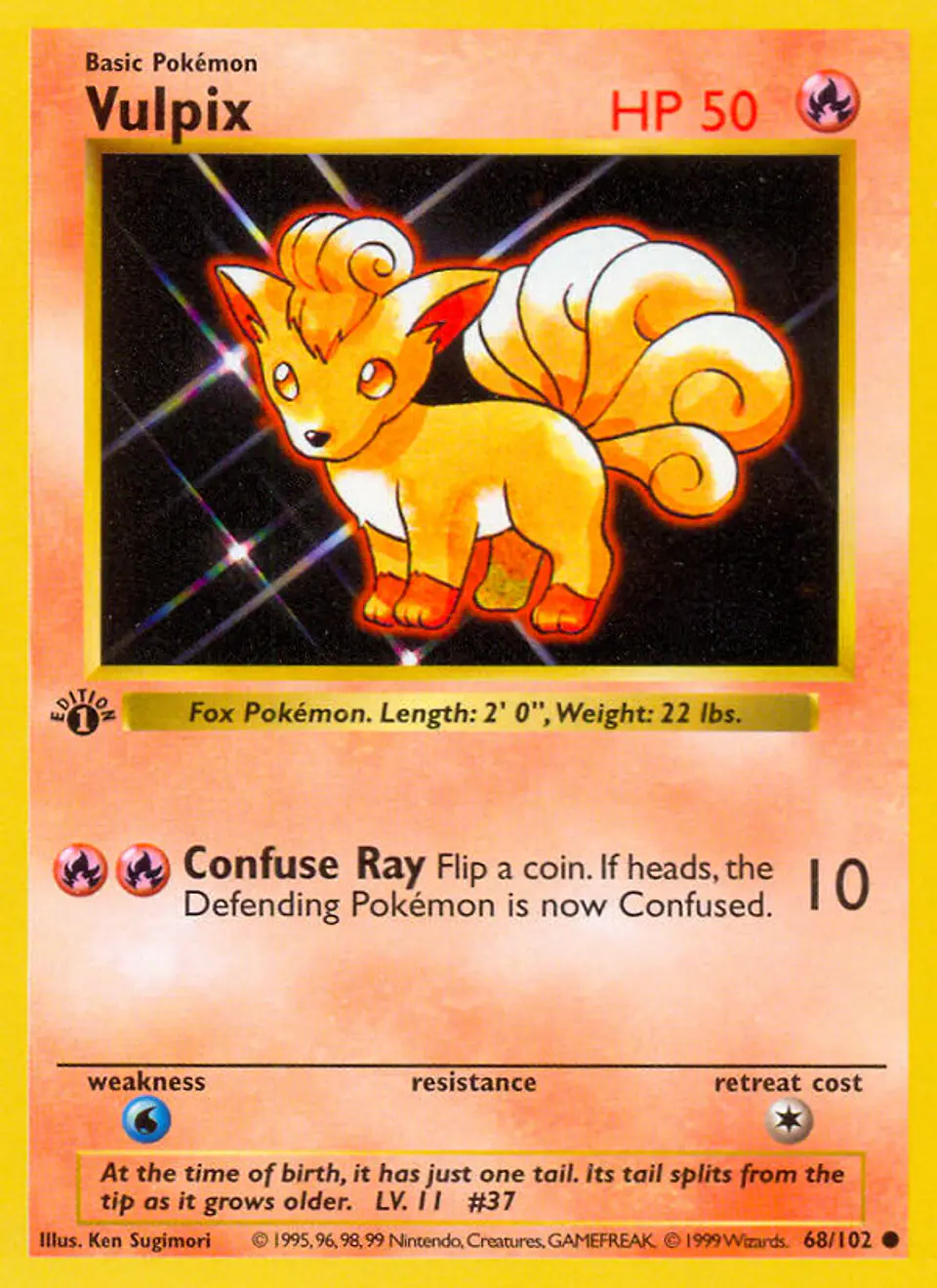 Vulpix #68 (Base Set) 1