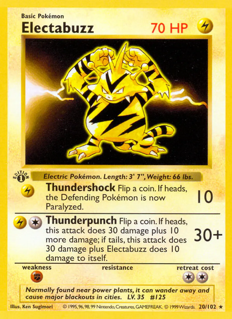 Electabuzz #20 (Base Set) 1