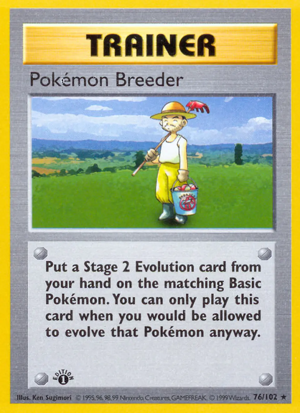 Pokémon Breeder #76 (Base Set) 1