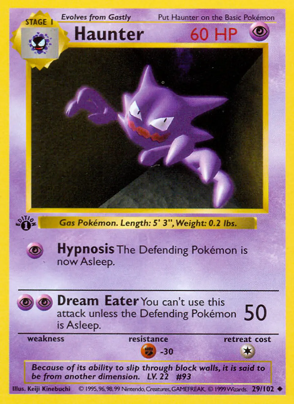 Haunter #29 (Base Set) 1