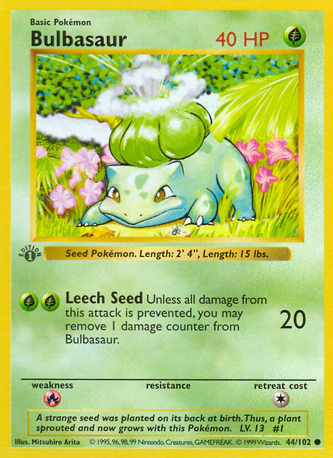 Bulbasaur #44 (Base Set)