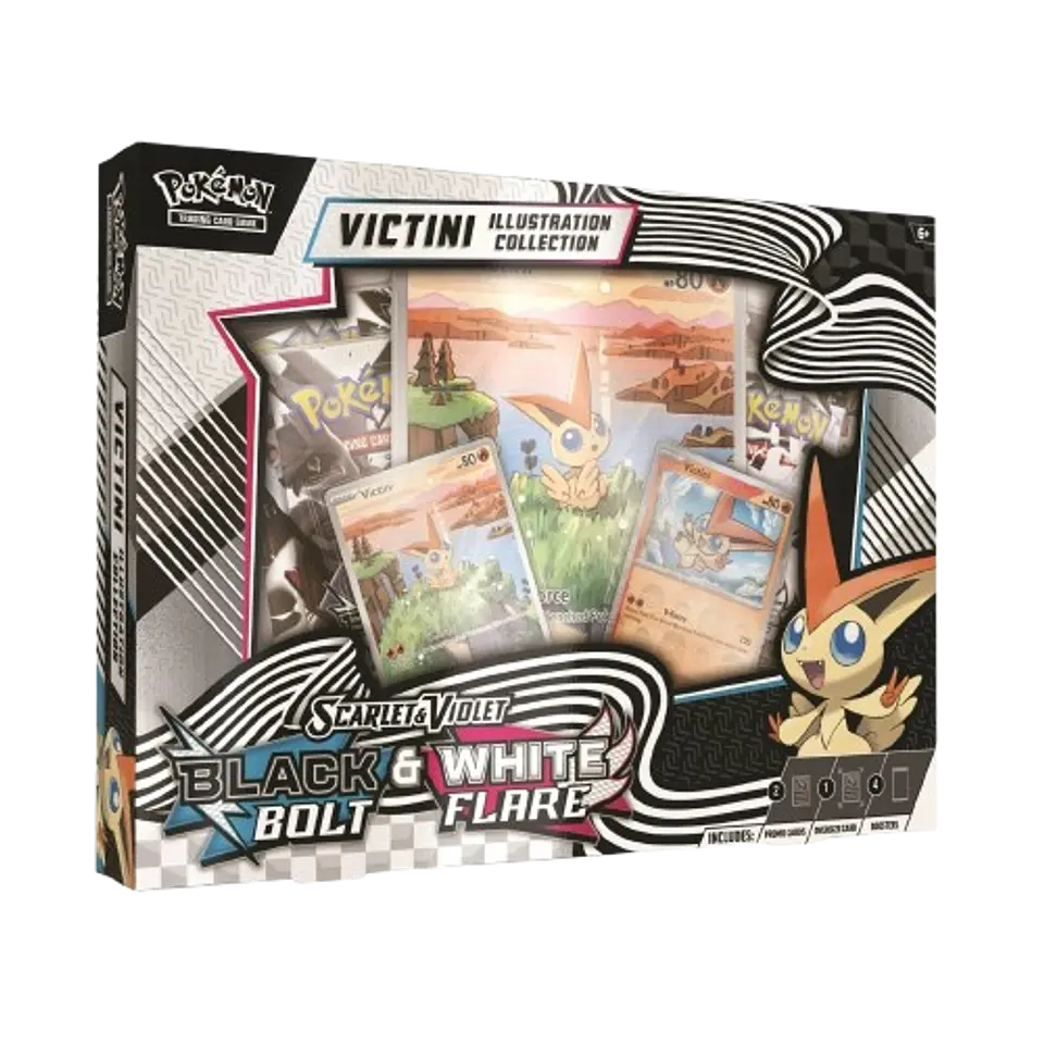 Victini Illustration Collection Scarlet & Violet Black Bolt White Flare 1