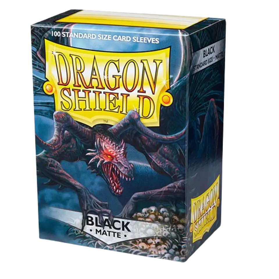 Dragon Shield - Sleeves Standard Size Matte (100) - Black 2