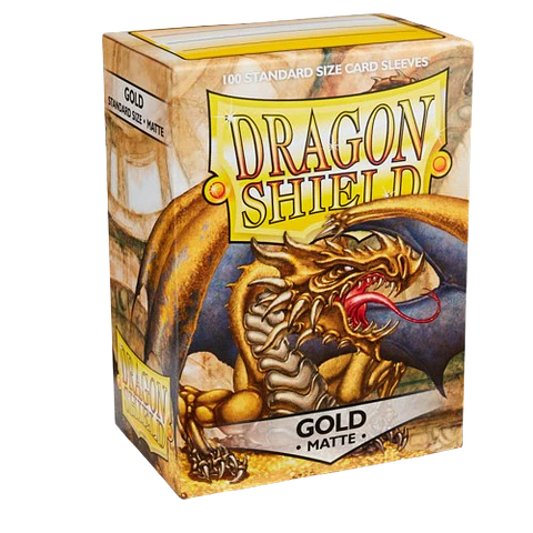 Dragon Shield - Sleeves Standard Size Matte (100) - Gold