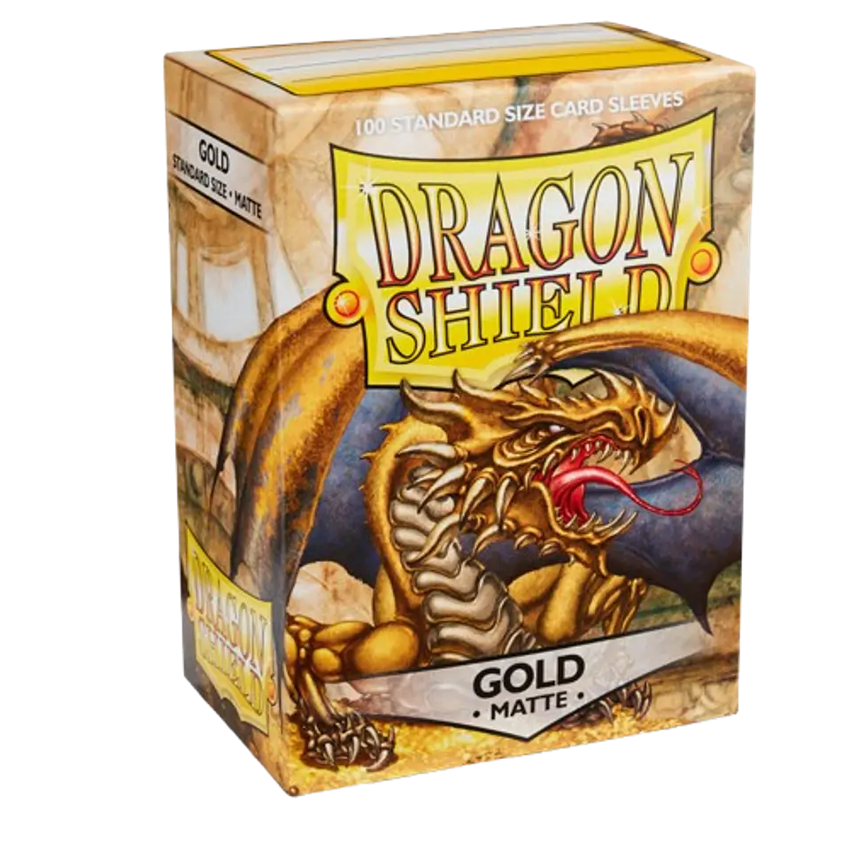 Dragon Shield - Sleeves Standard Size Matte (100) - Gold 1